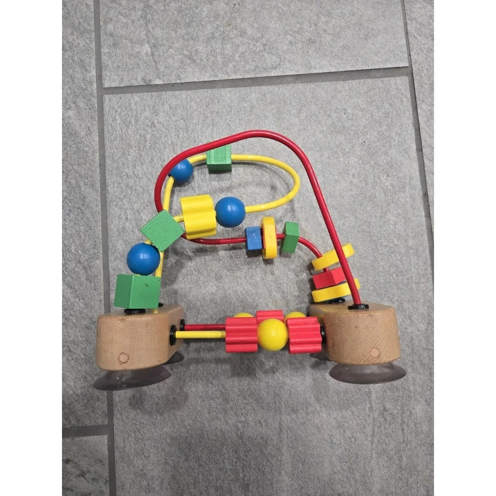 Melissa & Doug My First Bead Maze Wooden Toddler Toy Suction Cup Activity